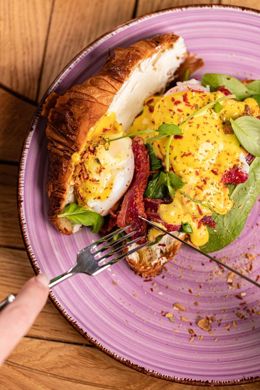 🥐Croissant z gravlaxem